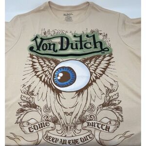 NWT‎ Von Dutch Embroidered Keep An Eye Out T-Shirt XL Men's